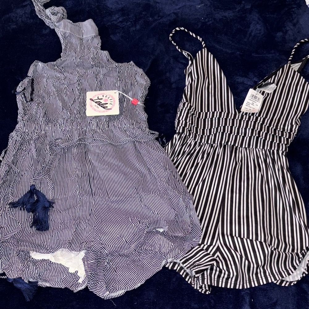 Striped Women One Piece Romper